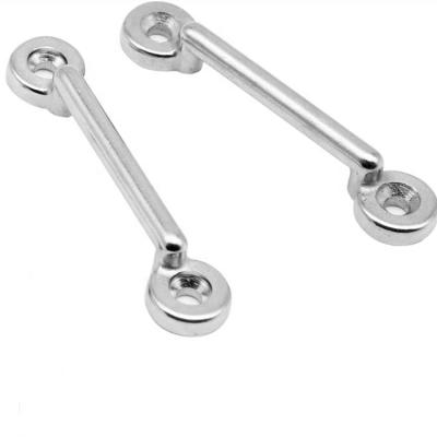 China It made 316 high quality of stainless steel instead of FULE 316 nickel plates stainless steel boat protection eye plate hardware rigging Marine Stainless Steel eye straps for sale