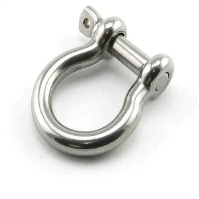 China Diameter 1/2 inch; Pin Diameter G2130 304 Stainless Steel ARC Shackle 304 Stainless Steel US Security Pin Anchor Shackle 5/8 Inch Screw Type for sale