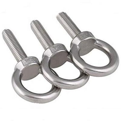 China Maximum static load: 1763lb (800kg). Material: 304 DIN580 Stainless Steel 304 Stainless Steel Eye Bolt Male Thread Machinery Shoulder Lifting Ring Bolt for sale