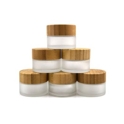 China Eco 50g nature sale wood cap jar lid cosmetic organic biodegradable organic bamboo inner plastic cap hot wholesale for sale