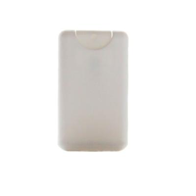 China Personal care OEM logo printing card square shape handsanitiser dispenser plastic spray bottle with custom label for sale