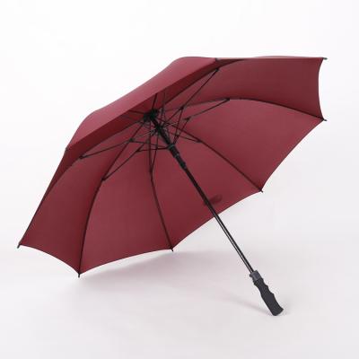 China Golf Auto Open Straight Umbrella Shield Semi-automatic Sun Wind Sun Wind Protection Extra Long Automatic Open Umbrella for sale