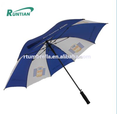 China High Quality Promotional Golf Wind Resistant Semi-automatic Extra Long Umbrella Automatic Shaft Open Umbrella for sale