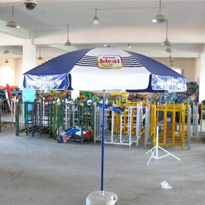 China Factory Price Beach Umbrella Party Manual Open Outdoor Cafe Outdoor Advertising Waterproof Parasol for sale