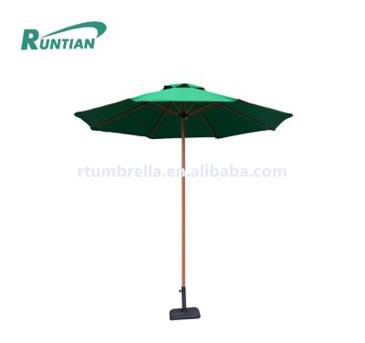 China Custom Logo Patio Garden Sun Umbrella Wooden Cantilever Parasol Outdoor Patio Umbrella Leisure Patio Umbrella Ways for sale