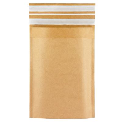 China Paper Bag Brown Courier E-commerce Logistics Sealing Bag Pouch Mailing Envelope Self Adhesive Mailing Bag Paper Packaging With Seal Strips for sale