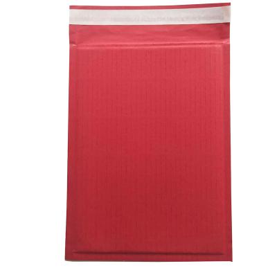 China 100% Recyclable Mailer Padded Paper Surface Red Corrugated Kraft Paper Biodegradable&Compostable Inner Envelopes for sale