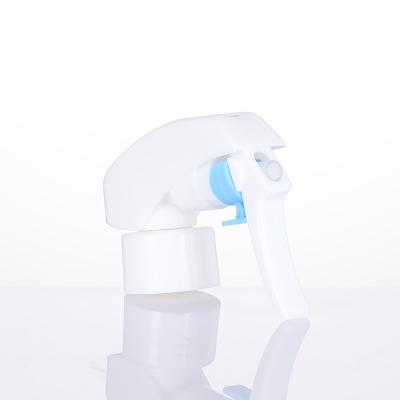 China Non Spill Trigger Sprayer White Cleaning Head 24/410 28/410 Child Proof Trigger Sprayer With Clip for sale