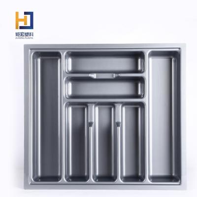 China Sustainable Cutlery Tray Kitchen In White And Gray Color Or Customized In 600mm Cabinet for sale