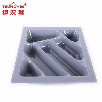 China Viable Kitchen Cutlery/Silverware Storage Organization Plastic Tray for sale