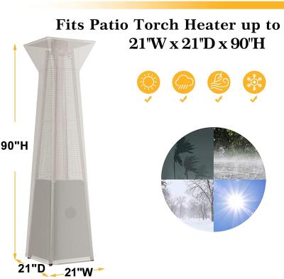 China Corrosion Resistance 21 Inch Pyramid Patio Heater Cover for sale