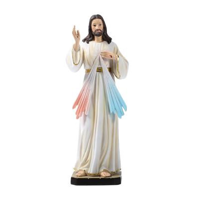 China Europe and South America Fashion Style Sculpture Ornaments Religious Divine Mercy Statue of Dots Home Decoration Resin 30cm for sale