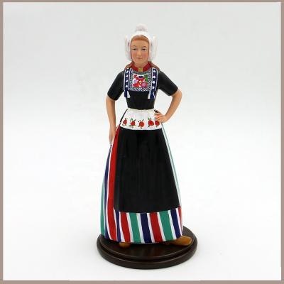 China Europe and South America Europe and South America Resin Opens Unique Home Decorations Netherlands or Holland Lady Statue for sale