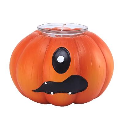 China European Europe Halloween Vampire Face Pumpkin Candlestick Halloween Decoration Halloween Gifts Resin Indoor Tabletop Ornament for sale