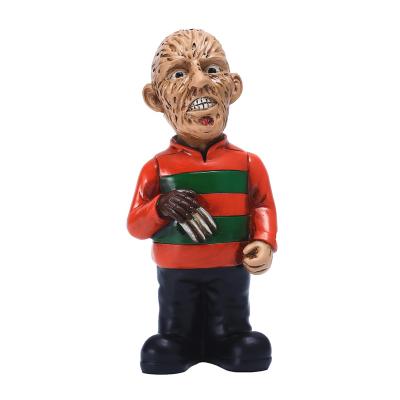 China Europe Movie Character Figurine FREDDY KRUEGER Halloween Decoration Halloween Gifts Resin Table Indoor Ornament for sale