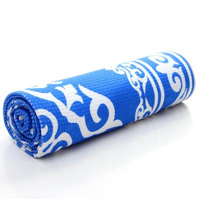 China Custom Microfiber Printed Yoga Mat Hot Towel QUICK DRY Absorbent for sale