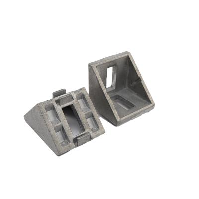 China YD.J01.0XX Angle Triangle Corner Bracing Bracket 4040 Dia Cast Aluminum Angle Brackets YD.J01.0XX for sale