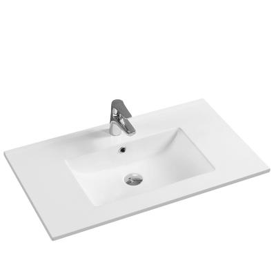 China JM4001A-81 810*460*180 Modern Porcelain Hand Wash Ceramic Sink Bathroom Vanity Basin for sale