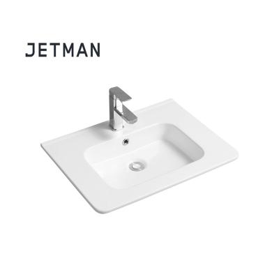 China JM4014-61 610*460*145 Modern Mid-Edge Kitchen Countertop Hand Wash Basin for sale