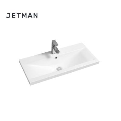 China JM5004-81 810*390*180 Modern Promotion Top Mount Vanity Bathroom Porcelain Sinks for sale