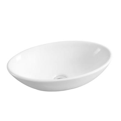 China JM7529 520*320*140 Modern White Ceramic Bathroom Sinks Vessel Irregularity Sink for sale