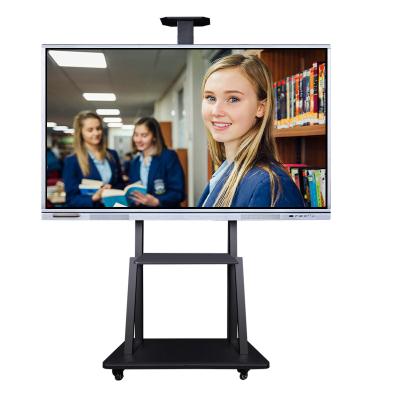 China Teaching Weier 55 65 75 86 98 Inch Interactive Flat Panel Ops Smart Board Digital Board For Classroom for sale