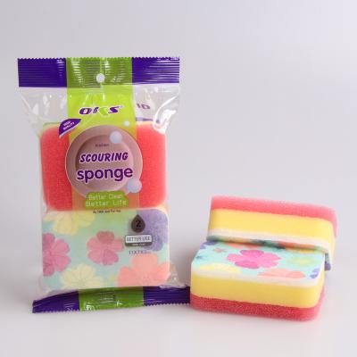 China Sustainable Sponge Scourer Dish Washing Kitchen Cleaning OKS-3555C Oks Sponge for sale