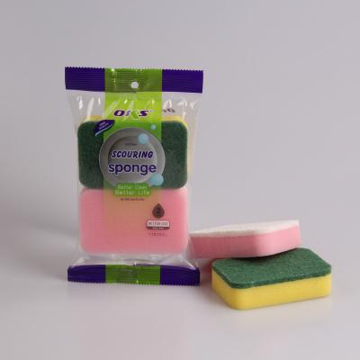 China Sustainable Sponge Scourer Dish Washing Kitchen Cleaning OKS-3555B Oks Sponge for sale