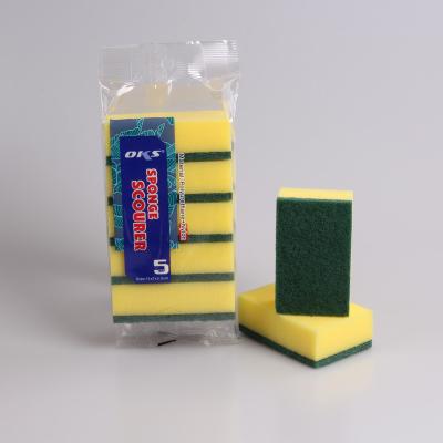 China Sustainable Sponge Scourer Dish Wash Kitchen Cleaning Sponge Oks OKS-1173 for sale