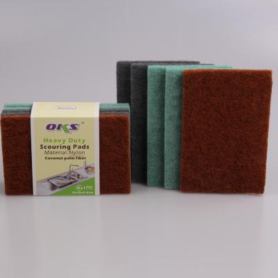 China Sustainable Scouring Pads Kitchen Cleaner Polyester Pad OKS-109AG-5 Sponge for sale