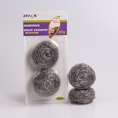 China Sustainable Kitchen Scourer Kitchen Stainless Steel Ball Kitchen Scourer Cleaning Steel Wool for sale