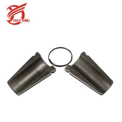 China 2 Part & 3 Part Wedge Anchor Draw Sock Tension Post Grips Prestressed Wedge Barrel Tapered Flange Construction Wedge for sale