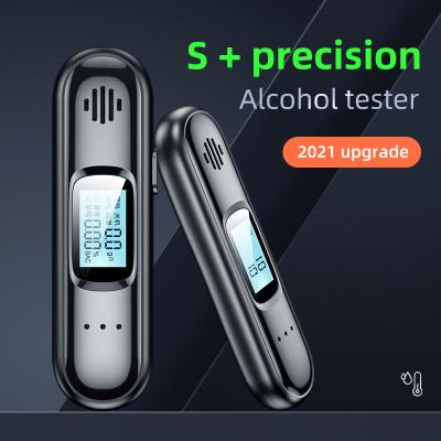 China 2021 Wholesale Professional Hot Selling LCD Digital ABS Breath Alcohol Tester 100mm(L)x28mm(W)x16mm(T) for sale