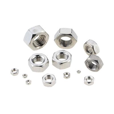 China General Industry Thread DIN934 M2 M2.5 M3 M4 M5 304 Stainless Steel Hex Nuts Bolts And Metric Nuts for sale