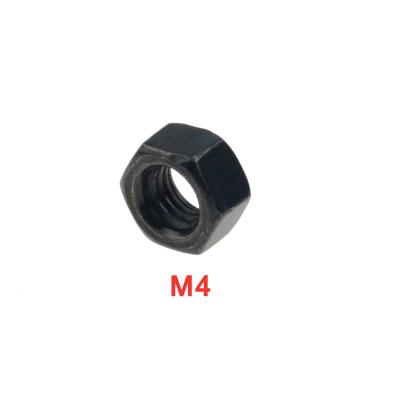 China 100pcs/Lot Retail Industry 100pcs/Lot Metric Thread M4 Black Grade 8.8 Carbon Steel Hex Nut Screw Nut DIY Hardware Fastener for sale