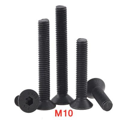 China M10 Flat 16-100MM 20 25 40 Hex Socket Flat Countersunk Screw Carbon Steel Hex Head Socket Bolts Machine Screw DIN7991 for sale