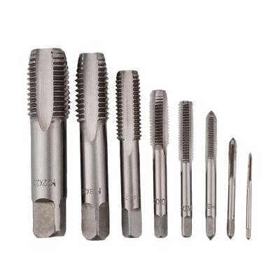 China 2PCS/Set HSS Machine Spiral Point Screw Thread Socket Metric Straight Fluted Hand Tap Drill Set Tools M2 M3 M4 M5 M6 M7 M8 M9 M10 for sale