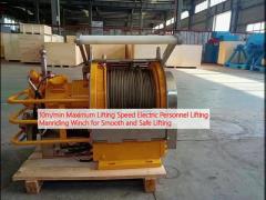 10m/min Maximum Lifting Speed Electric Personnel Lifting Manriding Winch for Smooth and Safe Lifting