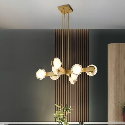 China New Modern Style Living Bed Room Round Shape Ceiling Hanging Led Chandelier Lamp for sale