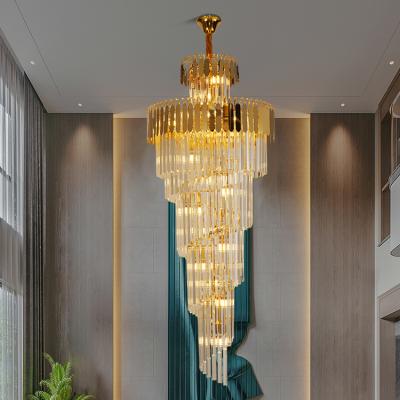 China Modern Modern The Luxury Home Decoration Crystal Led Chandelier Light Of Courtyard Hotel Villa for sale