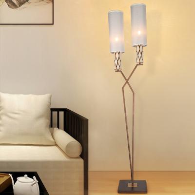 China Hotel Bedroom Decoration Modern Hot Sale Indoor Iron Brushed Bronze Floor Lamp for sale