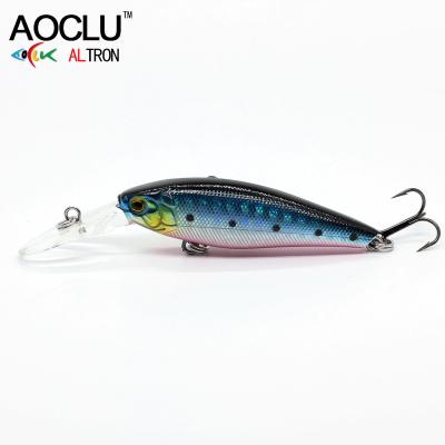 China ABS Promotion Discount Minnow 58mm 5.6g 1.5m Floating Wobbler Tackle Deep Diving Lure With VMC Hooks Tackle for sale