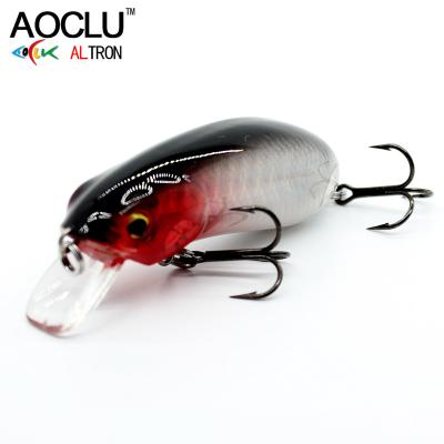 China ABS Promotion Discount Wobbler 5.5cm 10g 0.8m Depth Mouse Shape Fishing Lure VMC Sinking Dive Hooks for sale