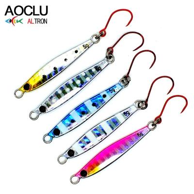 China New AOCLU Lead 3.5g Metal Jig with Strong UV Coating and Popular Colors for Freshwater and Saltwater Mackerel Sea Stud Fishing for sale