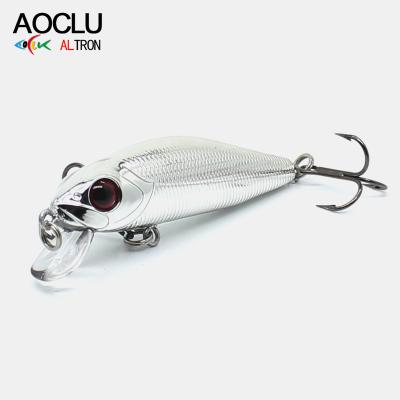 China ABS Plastic AOCLU Best Selling 55mm 5.5g Sinking Hard Jerkbait Wobbler Bait Minnow with VMC Hooks for Freshater and Saltwater Fishing for sale