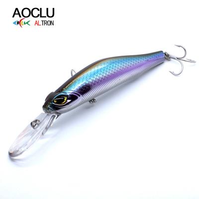 China ABS AOCLU New 150mm Deep Dive 28.4g Plastic Minnow with Stainless Steel One Piece Wire and Weight Transfer for Big Game Saltwater Fishing for sale