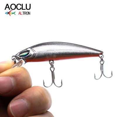 China AOCLU ABS Wobbler 63mm Primer 7.9g Minnow Shad Crankbait Fishing Hot Sinking Lure With Flat Body For Fresh Saltwater Bass for sale