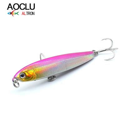 China AOCLU ABS Plastic Sinking Minnow Bait Stick 24g Slim Bait Fishing Hard Lure Stick 100mm Pencil Bottom Cast Shake Sinking for sale