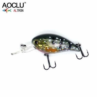 China ABS AOCLU Small Crankbait 50mm Plastic Floating Shad Jerkbait Fishing Lure With Hard Minnow Bait Balls 50mm For Freshwater Fishing for sale