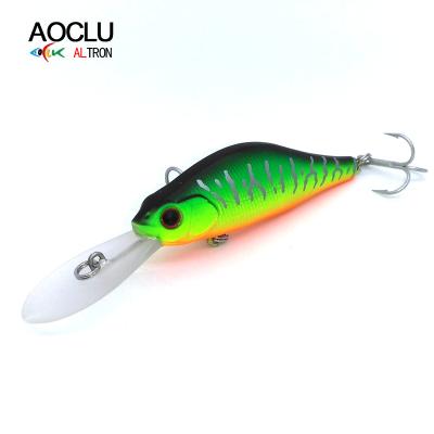 China ABS Plastic AOCLU Floating High Speed ​​Hard Floating Lure Fishing Minnow Shad 7cm Wobblers 9.2g Jerkbait Bait Deep Diver For Bass for sale